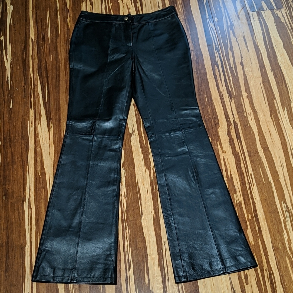 Laura Leigh Ltd Black leather pants
